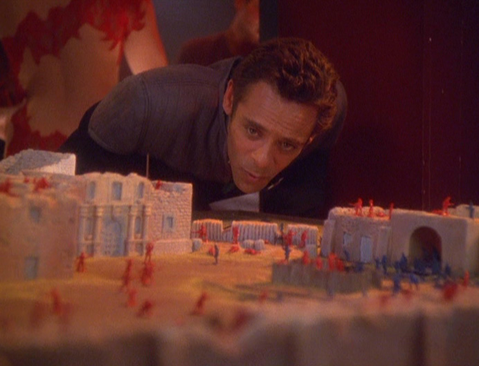 I don't think Santa Anna was setting fire to Sisko's model house, Chief.